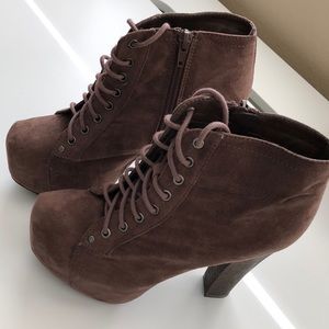 Brown ankle boots
